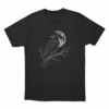 Moon Raven Silhouette Unisex T Shirt Black